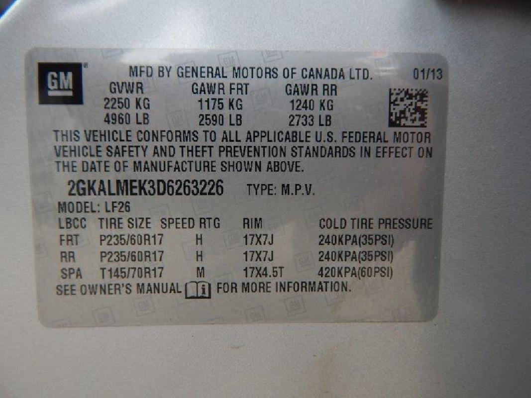 2GKALMEK3D62632262013 GMC TERRAIN SLE 1 FWD