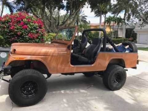 1984 Jeep CJ-8 Scrambler OPEN BODY 4.2L VIN 1JCCE88E9ET011306 auction photo