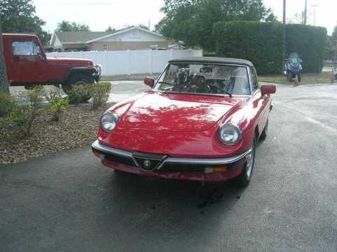 1986 Alfa Romeo Spider VIN ZARBA5410G1037808 auction photo
