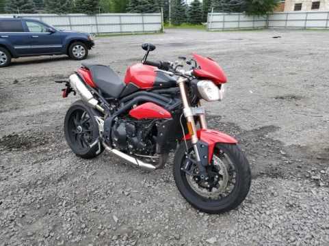 2012 TRIUMPH Speed Triple VIN SMTN00PKXCJ497751 auction photo