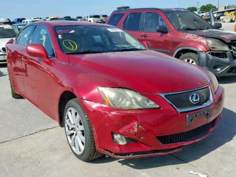 2007 LEXUS IS USE20L VIN JTHCK262672010993 фото с аукциона