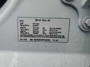 2023 TESLA Model Y VIN 7SAYGDEE0PA162765 фото с аукциона 5