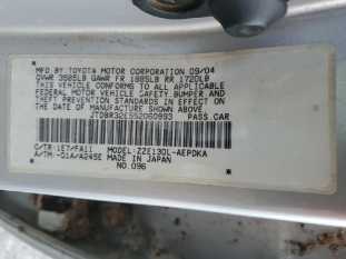 2005 TOYOTA Corolla ZZE130L VIN JTDBR32E552060893 фото с аукциона 5