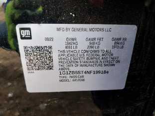 2022 Chevrolet MALIBU VIN 1G1ZB5ST4NF199184 фото с аукциона 5