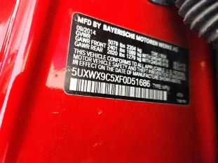 2015 BMW X3 VIN 5UXWX9C5XF0D51686 фото с аукциона 5