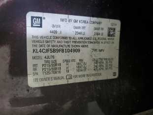 2015 BUICK Encore CON VIN KL4CJFSB9FB104909 фото с аукциона 5
