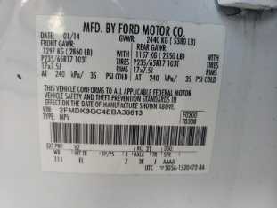 2014 FORD Edge SE VIN 2FMDK3GC4EBA36613 auction photo 5