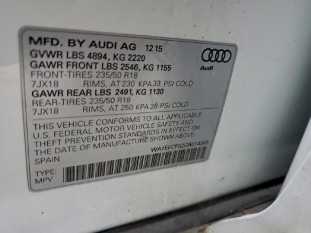 2016 Audi Q3 PREMIUM VIN WA1EFCFS2GR014349 фото с аукциона 5