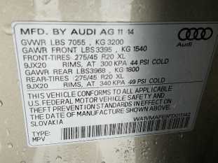 2015 AUDI Q7 TDI PRESTIGE VIN WA1VMAFE9FD011142 фото с аукциона 7